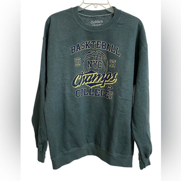 NWT Urban Outfitters Golden Hour NYC Basketball Champs Sweatshirt Size M/L Retro - Picture 1 of 15